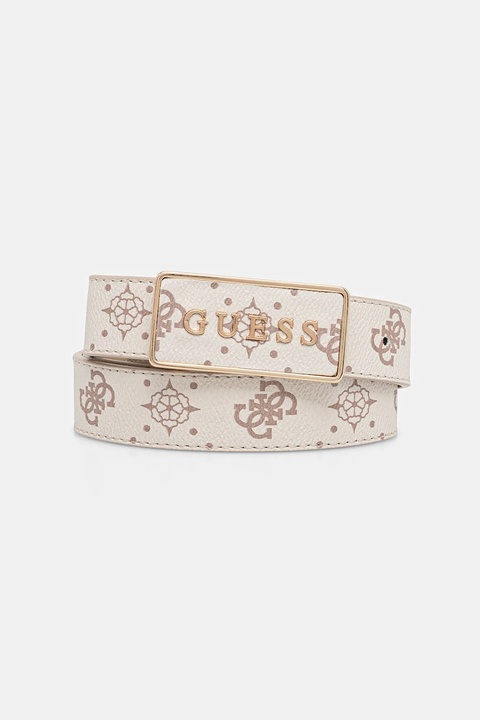 Guess pasek SILIA damski kolor beżowy BW9307 P5430 - zdjęcie produktu nr 1