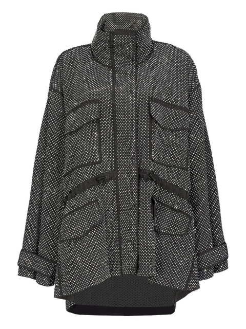 PINKO rhinestoned technical coat - Black - zdjęcie produktu nr 1