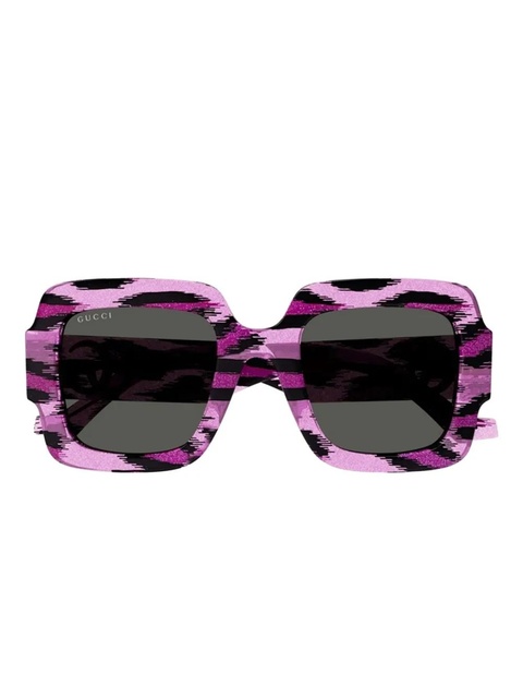 Gucci Eyewear leopard-print sunglasses - Pink - zdjęcie produktu nr 1