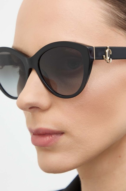 Jimmy Choo okulary przeciwsłoneczne damskie kolor czarny 0JC5007 - zdjęcie produktu nr 2
