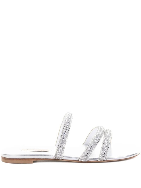 Casadei crystal-embellished sandals - Silver - zdjęcie produktu nr 1