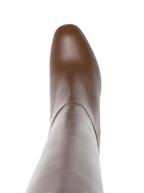 Aquazzura Sellier 85mm leather boots - Brown - zdjęcie produktu nr 2