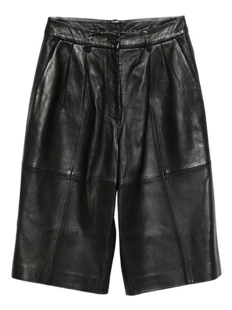 Alysi panelled leather shorts - Black - zdjęcie produktu nr 1