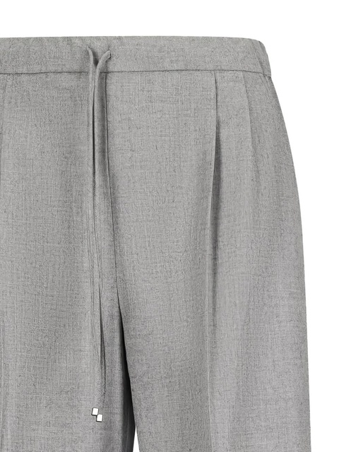 Max Mara pleated drawstring trousers - Grey - zdjęcie produktu nr 1