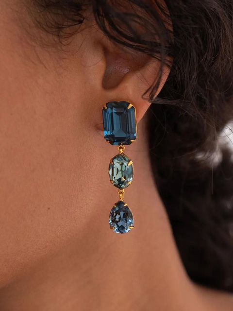 Jennifer Behr Aviva earrings - Blue - zdjęcie produktu nr 1