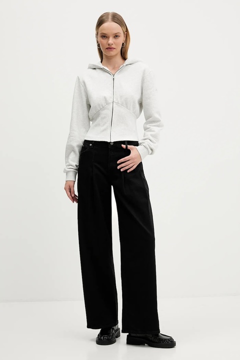 Guess Originals bluza damska kolor szary z kapturem melanżowa W5BQ29 K4110 - zdjęcie produktu nr 1