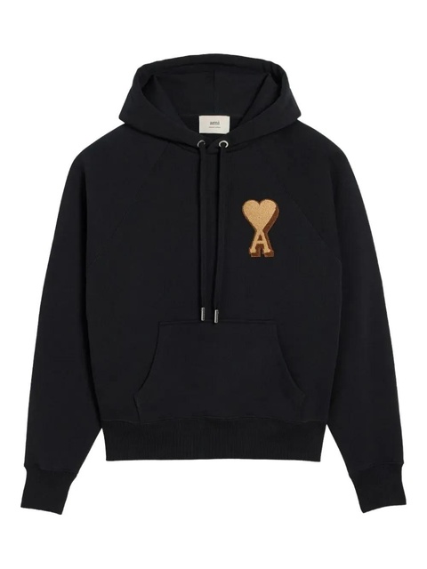 AMI Paris heart logo hoodie - Black - zdjęcie produktu nr 1