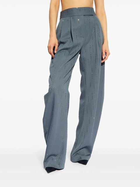 The Attico Gary crystal-embellished trousers - Blue - zdjęcie produktu nr 2