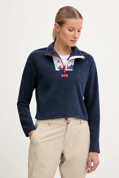 Helly Hansen bluza polarowa DAYBREAKER damska kolor granatowy z aplikacją 49561 - zdjęcie produktu nr 1