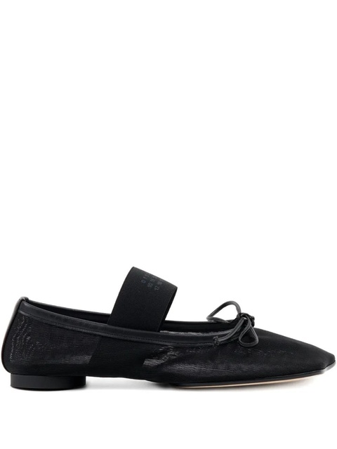 MM6 Maison Margiela mesh ballerina shoes - Black - zdjęcie produktu nr 1
