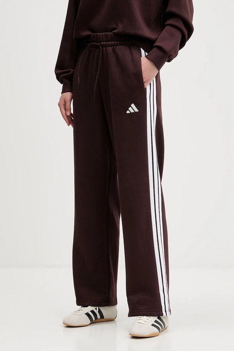 adidas spodnie dresowe Essentials damskie kolor brązowy z aplikacją JY3091 - zdjęcie produktu nr 1