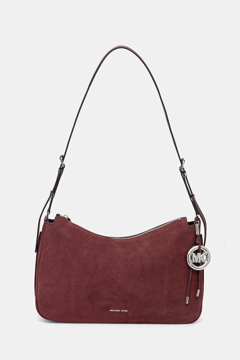MICHAEL Michael Kors torebka nubukowa kolor bordowy 30F5SY5M2L - zdjęcie produktu nr 1