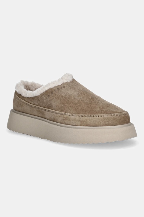 Inuikii kapcie zamszowe Classic Micro kolor beżowy 1014.026.0021.250 - zdjęcie produktu nr 1