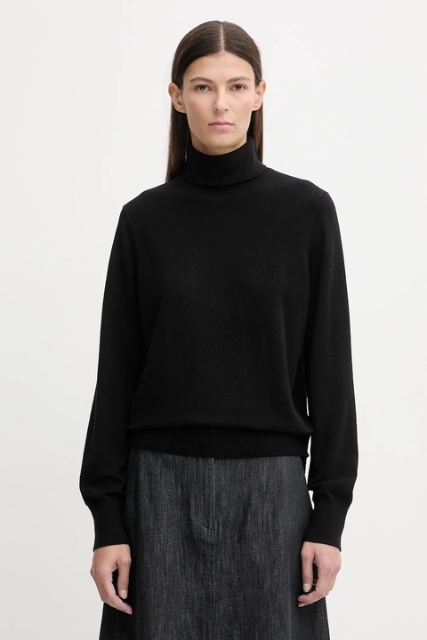 Marc O'Polo sweter damski kolor czarny lekki z golfem 5000007462 - zdjęcie produktu nr 1