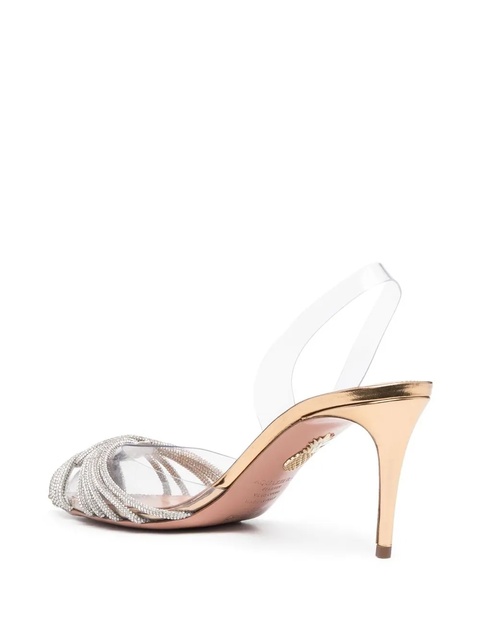 Aquazzura Gatsby slingback pumps - Yellow - zdjęcie produktu nr 2