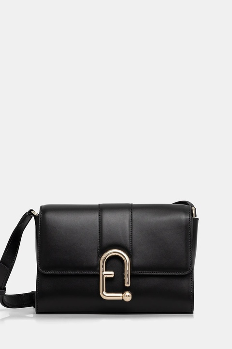 Furla torebka skórzana kolor czarny WB01683.BX3346.O6000 - zdjęcie produktu nr 1
