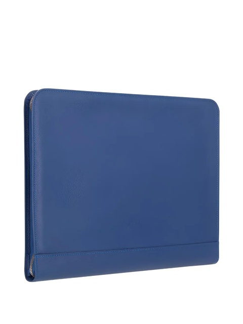 Longchamp leather zip-around tech case - Blue - zdjęcie produktu nr 2