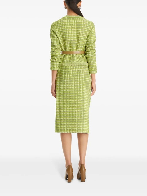 Tory Burch Kendra jacquard cardigan - Green - zdjęcie produktu nr 2