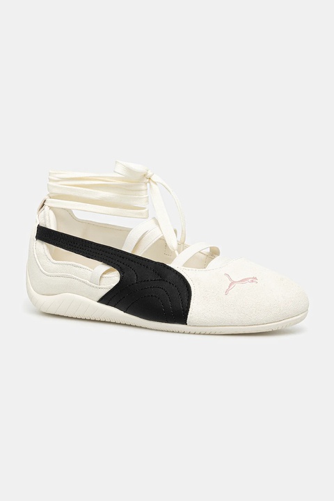 Puma baleriny skórzane Speedcat Ballet SD x ROSÉ kolor beżowy 404395 - zdjęcie produktu nr 1