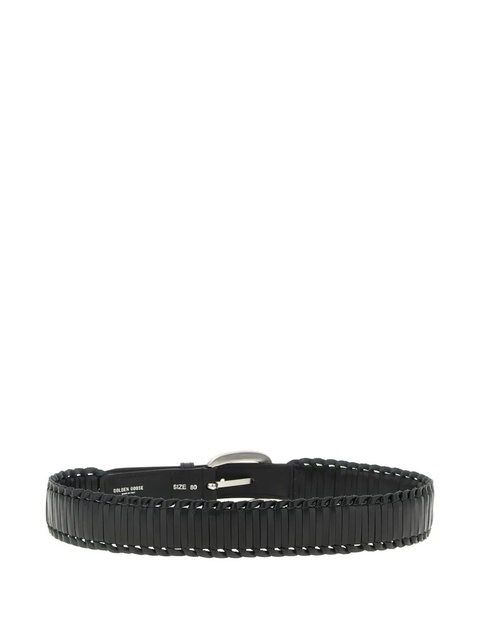 Golden Goose Houston braided leather belt - Black - zdjęcie produktu nr 2