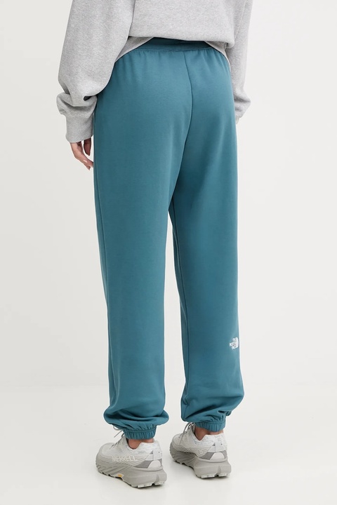 The North Face spodnie dresowe Essential Relaxed damskie kolor turkusowy gładkie NF0A8C1GBQ51 - zdjęcie produktu nr 2