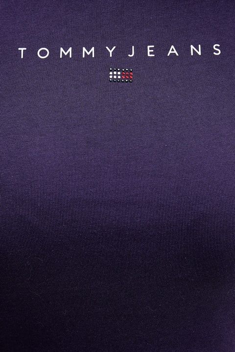 Tommy Jeans t-shirt bawełniany damski kolor fioletowy DW0DW21550 - zdjęcie produktu nr 1