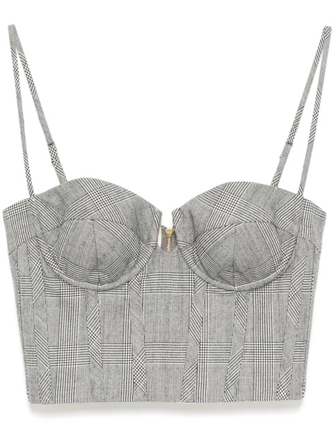 ZIMMERMANN crush check bustier - Grey - zdjęcie produktu nr 1