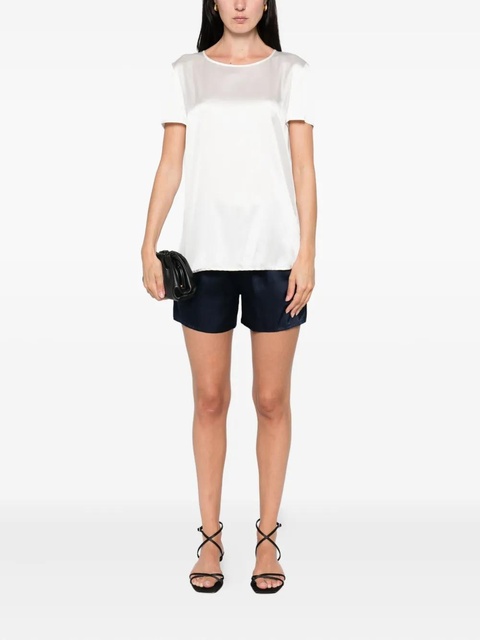 Max Mara short-sleeve satin top - White - zdjęcie produktu nr 2
