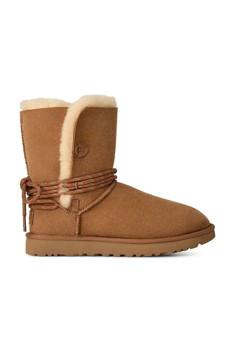 UGG śniegowce zamszowe Bailey Tie kolor brązowy 1171530.CHE - zdjęcie produktu nr 1
