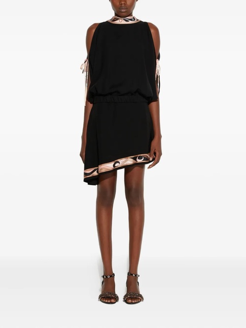 PUCCI asymmetric print-insert mini skirt - Black - zdjęcie produktu nr 1