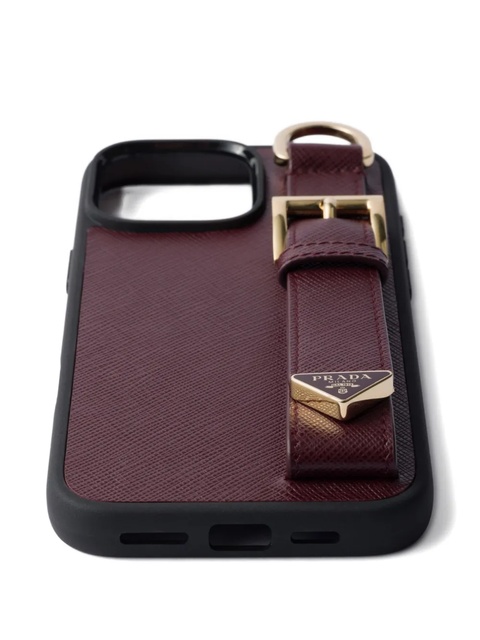 Prada saffiano-leather phone case - Red - zdjęcie produktu nr 2