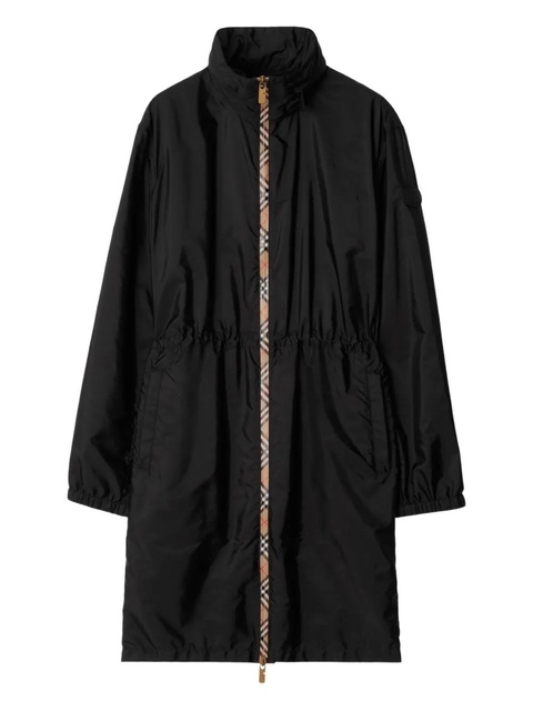 Burberry Vintage Check-trim parka coat - Black - zdjęcie produktu nr 1