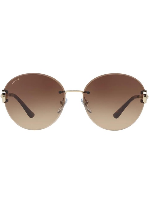 Bvlgari round frame sunglasses - Metallic - zdjęcie produktu nr 1