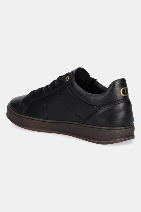 Twinset sneakersy skórzane damskie kolor czarny 252TGT024 - zdjęcie produktu nr 2