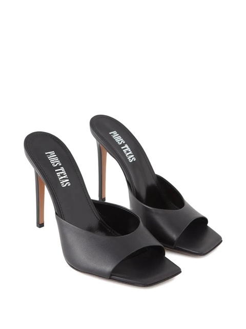Paris Texas 105mm square toe heeled sandals - Black - zdjęcie produktu nr 2