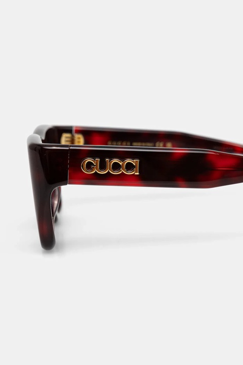 Gucci okulary przeciwsłoneczne kolor bordowy GG1811S - zdjęcie produktu nr 2