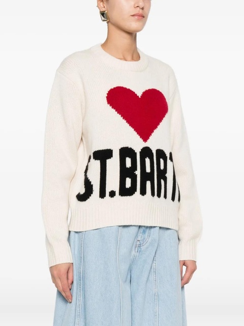 MC2 Saint Barth kyla heart knitwear - White - zdjęcie produktu nr 2