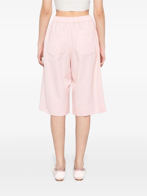 Simone Rocha wide-leg elasticated long shorts - Pink - zdjęcie produktu nr 2