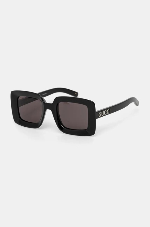 Gucci okulary przeciwsłoneczne damskie kolor czarny GG1718S - zdjęcie produktu nr 2