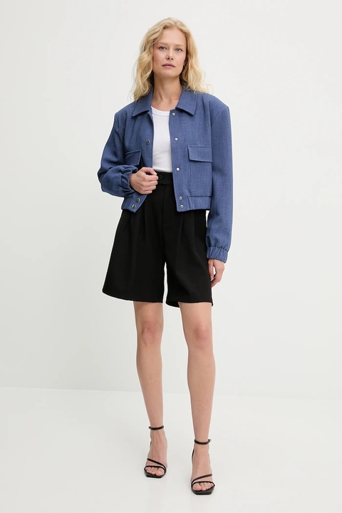 Answear Lab szorty damskie kolor czarny gładkie high waist - zdjęcie produktu nr 1