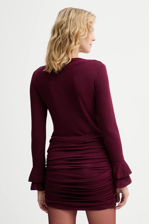 Answear.LAB sukienka kolor bordowy mini dopasowana - zdjęcie produktu nr 2