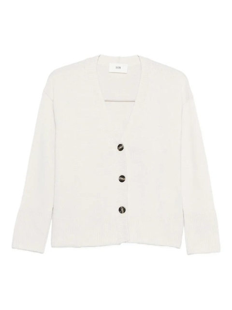 SOLOTRE V-neck cardigan - White - zdjęcie produktu nr 1