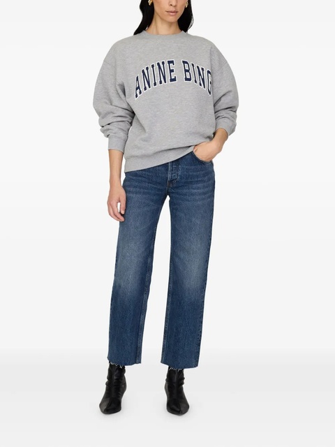 ANINE BING logo-embroidered sweatshirt - Grey - zdjęcie produktu nr 2