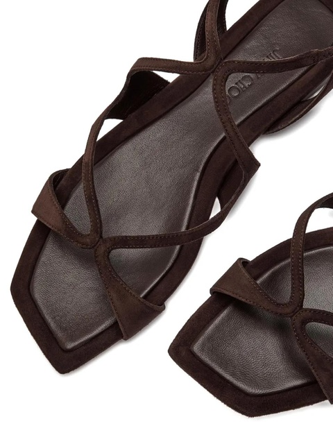 Jimmy Choo Ayla strappy flat sandals - Brown - zdjęcie produktu nr 2