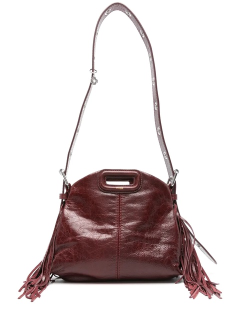 Maje mini Miss M leather shoulder bag - Red - zdjęcie produktu nr 1