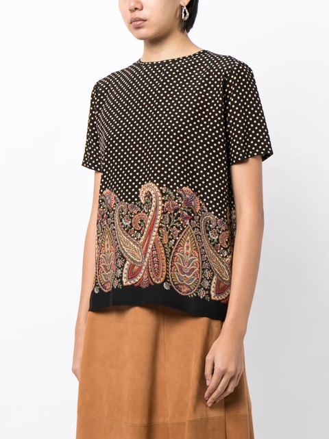 ETRO paisley-print silk blouse - Multicolour - zdjęcie produktu nr 1