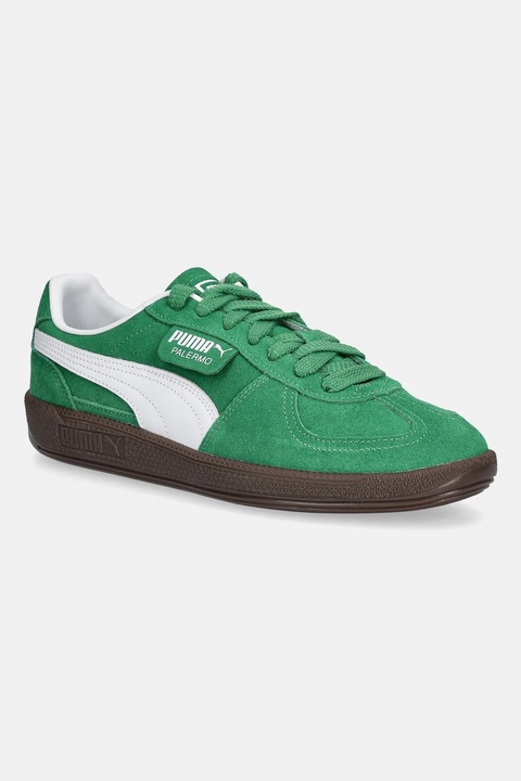 Puma sneakersy zamszowe Palermo Cobalt Glaze kolor zielony 396463 - zdjęcie produktu nr 1