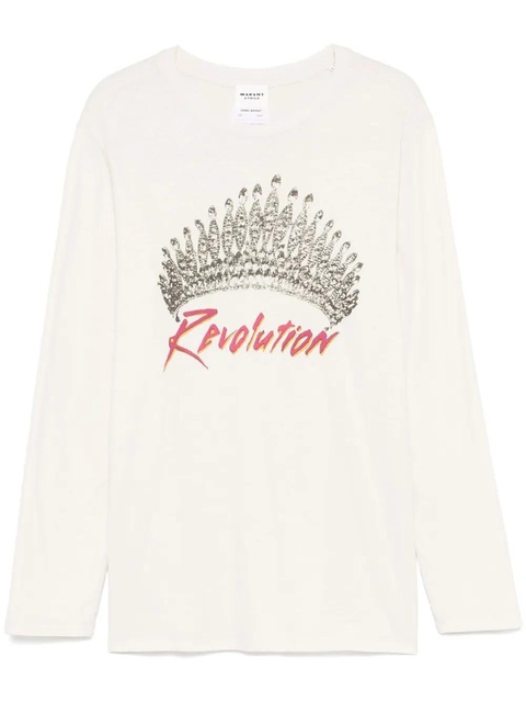 MARANT ÉTOILE Martine T-shirt - Neutrals - zdjęcie produktu nr 1