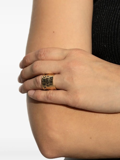 Givenchy hammered logo ring - Gold - zdjęcie produktu nr 2