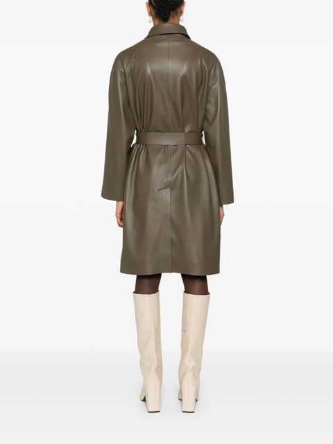 FENDI leather coat - Brown - zdjęcie produktu nr 2